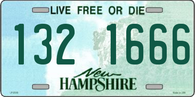 NH license plate 1321666