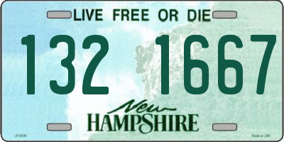 NH license plate 1321667