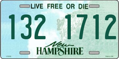NH license plate 1321712