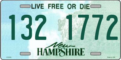 NH license plate 1321772