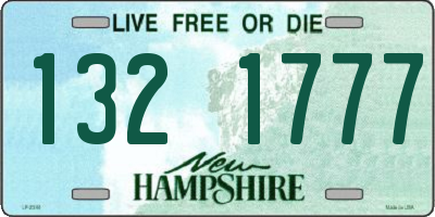 NH license plate 1321777