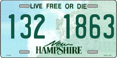 NH license plate 1321863