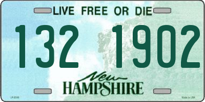 NH license plate 1321902