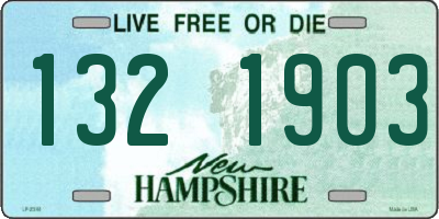 NH license plate 1321903