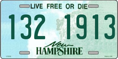 NH license plate 1321913