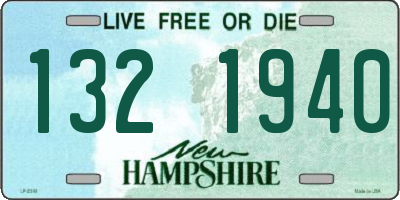NH license plate 1321940