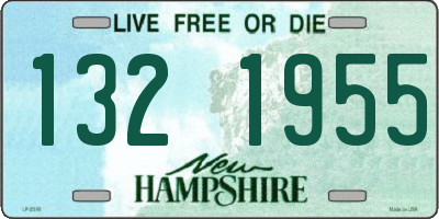 NH license plate 1321955