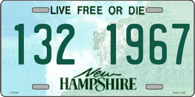 NH license plate 1321967