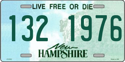 NH license plate 1321976