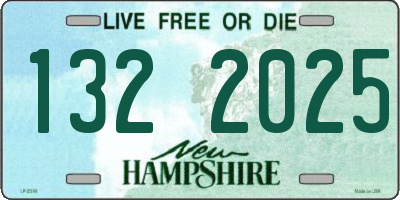 NH license plate 1322025