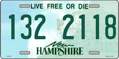 NH license plate 1322118