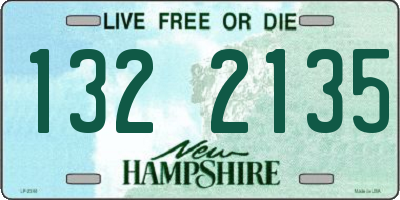 NH license plate 1322135