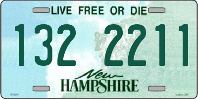 NH license plate 1322211