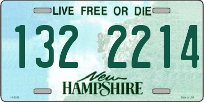 NH license plate 1322214
