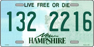NH license plate 1322216