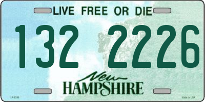NH license plate 1322226