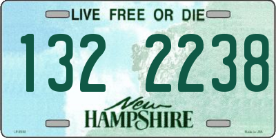 NH license plate 1322238