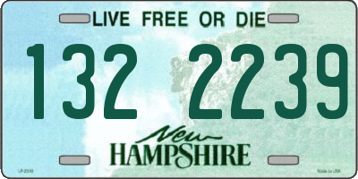 NH license plate 1322239