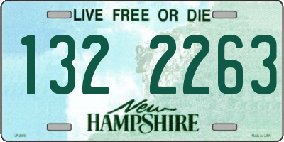 NH license plate 1322263