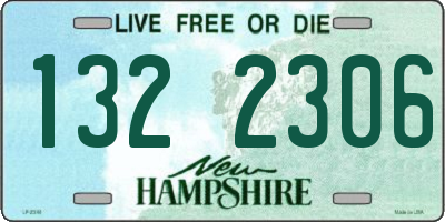 NH license plate 1322306