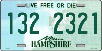NH license plate 1322321