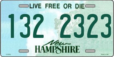 NH license plate 1322323