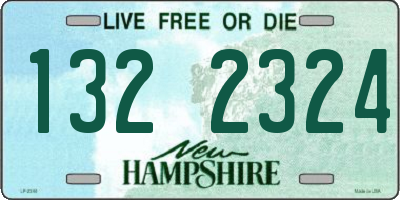 NH license plate 1322324