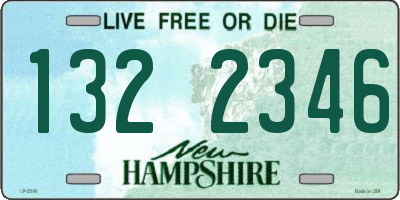 NH license plate 1322346