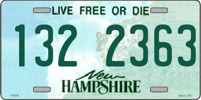 NH license plate 1322363