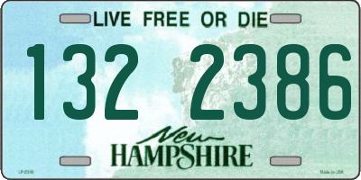 NH license plate 1322386