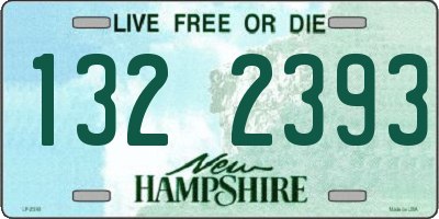 NH license plate 1322393