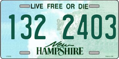 NH license plate 1322403