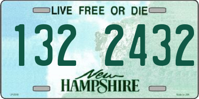 NH license plate 1322432