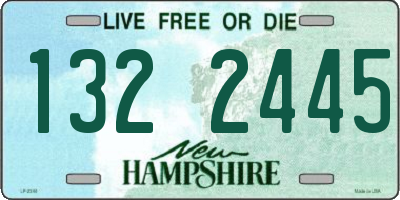 NH license plate 1322445