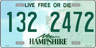 NH license plate 1322472