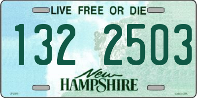 NH license plate 1322503