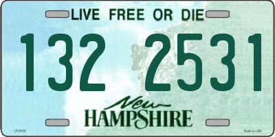 NH license plate 1322531