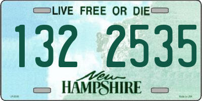 NH license plate 1322535
