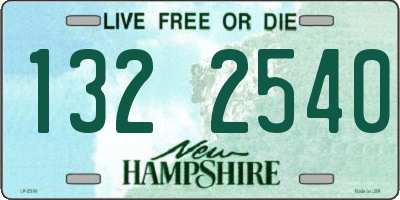 NH license plate 1322540