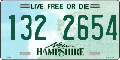 NH license plate 1322654