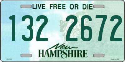 NH license plate 1322672