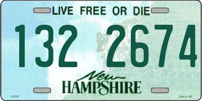 NH license plate 1322674