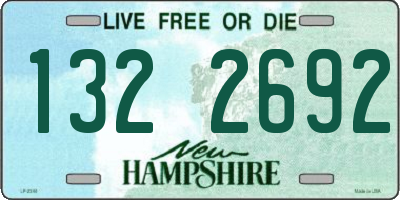 NH license plate 1322692