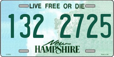 NH license plate 1322725
