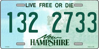 NH license plate 1322733