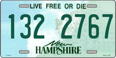 NH license plate 1322767