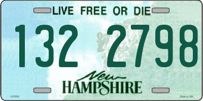 NH license plate 1322798