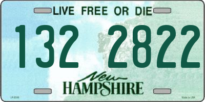 NH license plate 1322822
