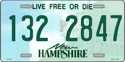 NH license plate 1322847