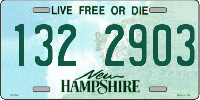 NH license plate 1322903